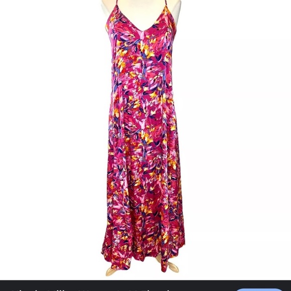 Nicole Miller Pink and Yellow Floral Dress - Picture 1 of 4